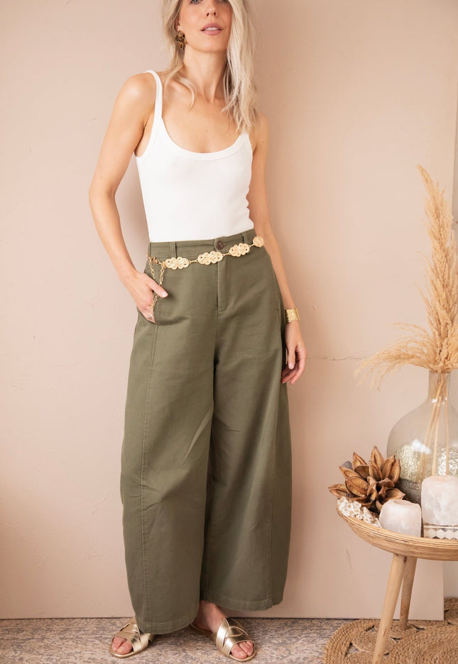 Basic Barrel Kaki - Jeans - ellemilla