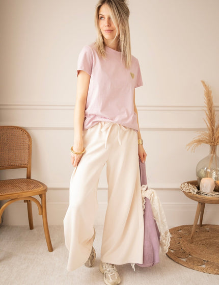 Beating Heart Mauve/Gold - T-Shirt - ellemilla