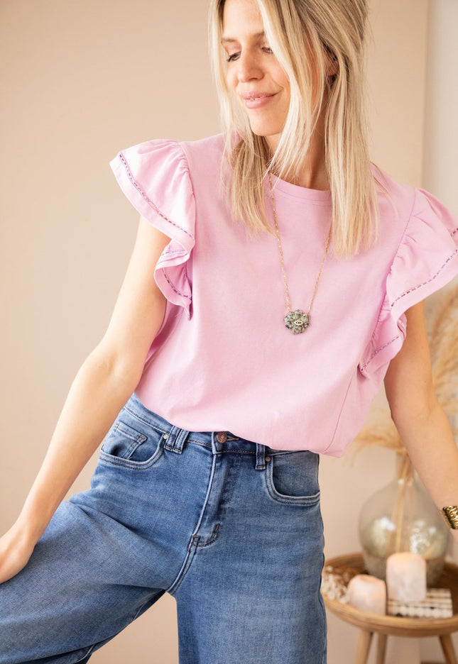 Beau Ruches Lila - T-Shirt - ellemilla