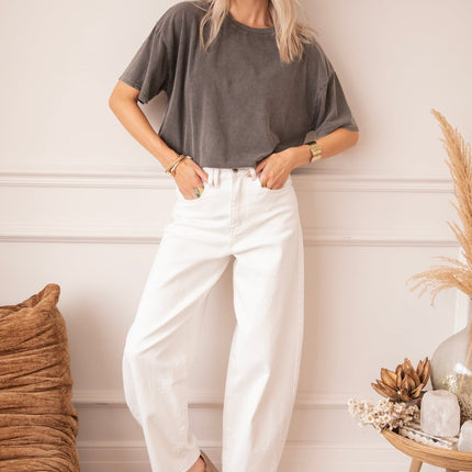 Bella Balloon White - Jeans - ellemilla