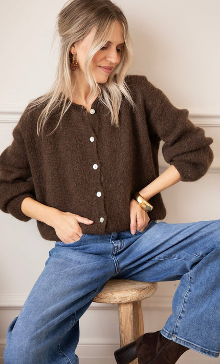 Belle Axelle Cacao - Vest - ellemilla