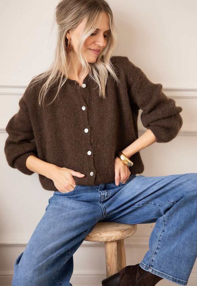 Belle Axelle Cacao - Vest - ellemilla
