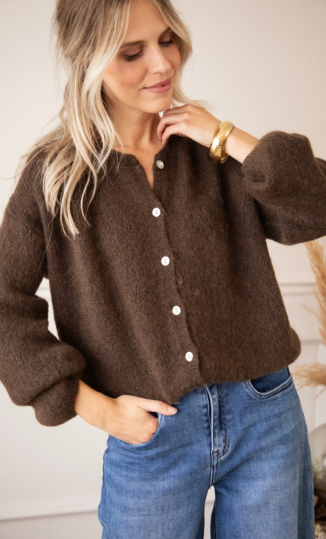 Belle Axelle Cacao - Vest - ellemilla