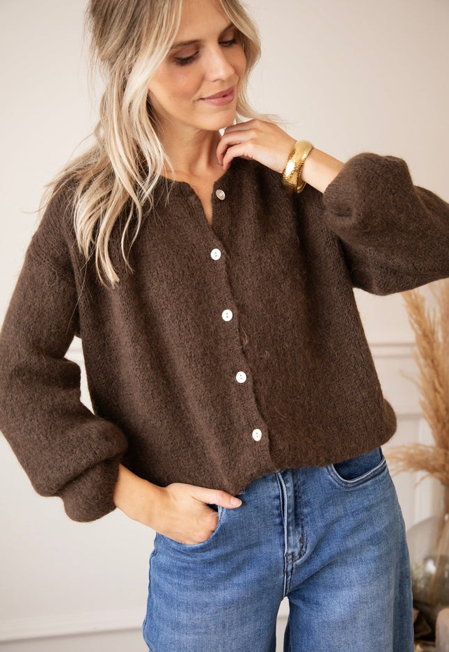 Belle Axelle Cacao - Vest - ellemilla