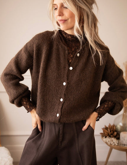 Belle Axelle Cacao - Vest - ellemilla