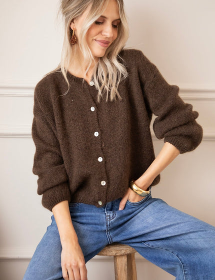 Belle Axelle Cacao - Vest - ellemilla