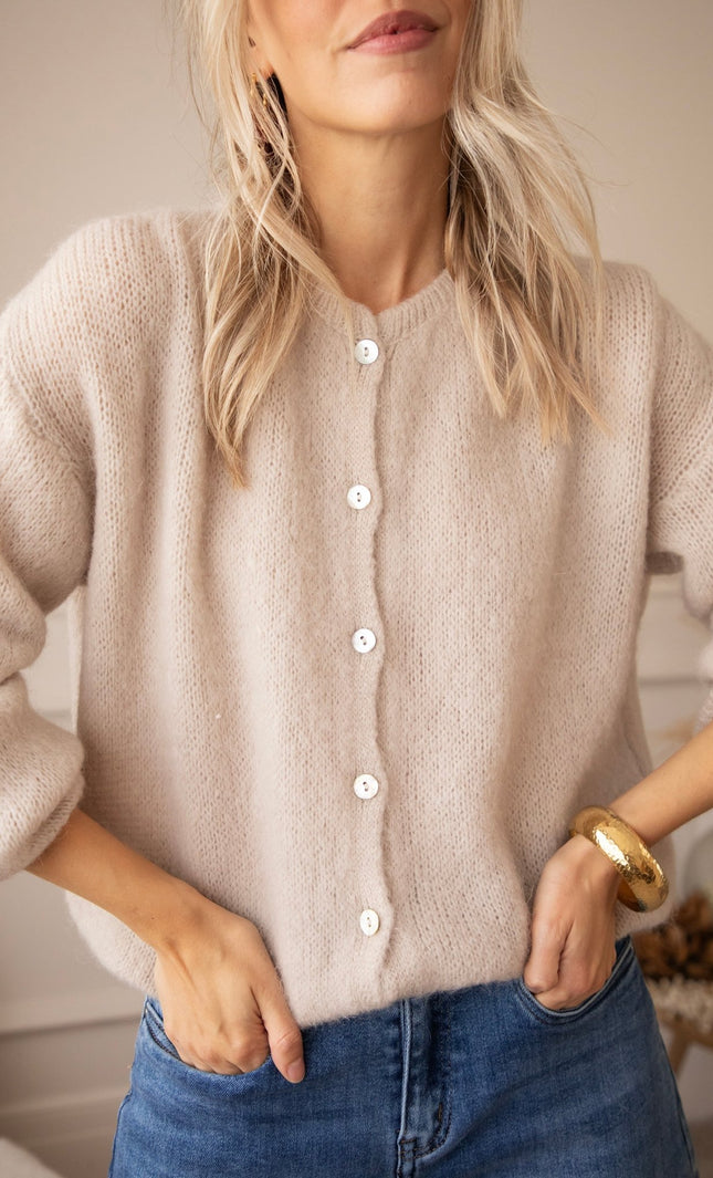 Belle Axelle Café Au Lait - Vest - ellemilla
