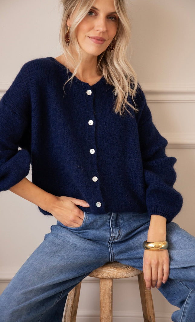 Belle Axelle Navy - Vest - ellemilla