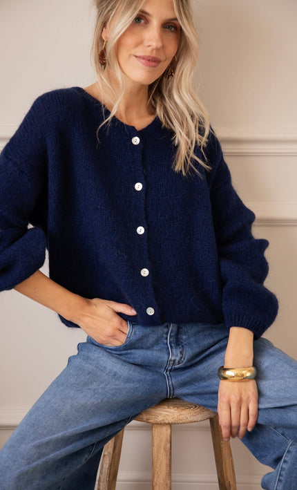 Belle Axelle Navy - Vest - ellemilla