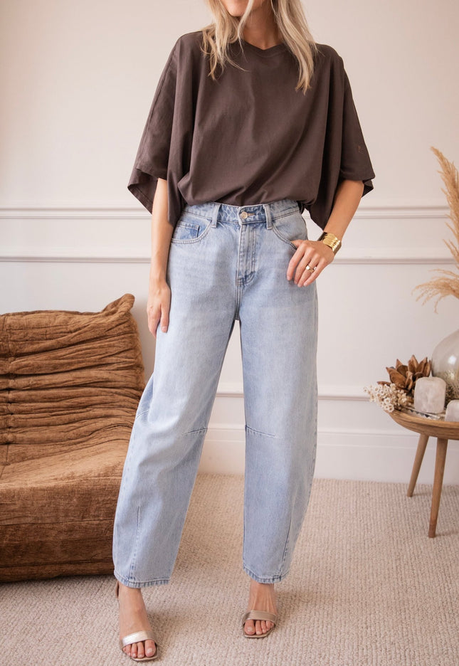 Billie Barrel Blue - Jeans - ellemilla