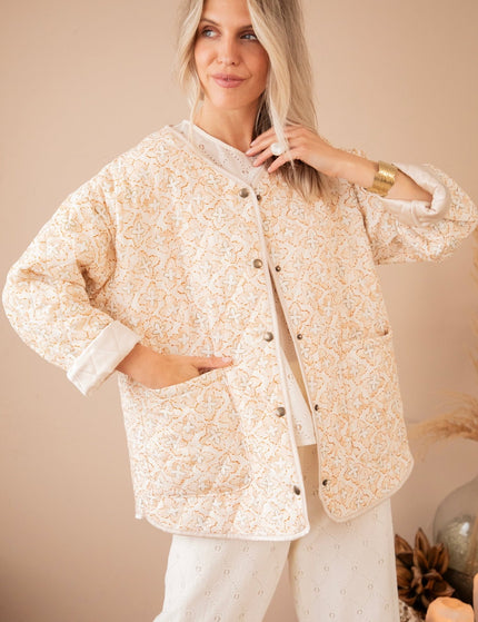 Blooming Quilt Beige - Jacket - ellemilla