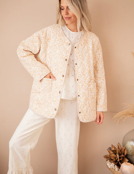Blooming Quilt Beige - Jacket - ellemilla