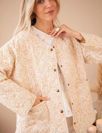 Blooming Quilt Beige - Jacket - ellemilla