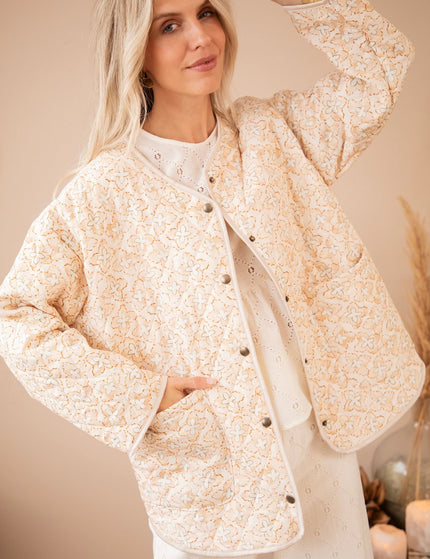 Blooming Quilt Beige - Jacket - ellemilla