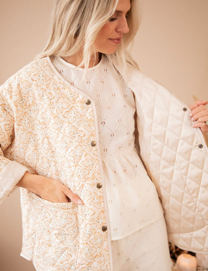 Blooming Quilt Beige - Jacket - ellemilla