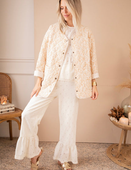Blooming Quilt Beige - Jacket - ellemilla