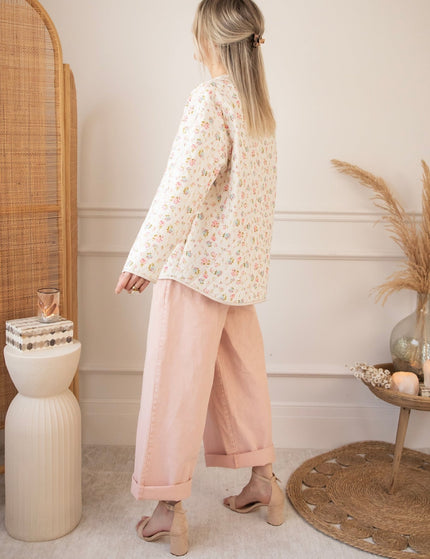 Blooming Quilt Beige/Pink - Jacket - ellemilla