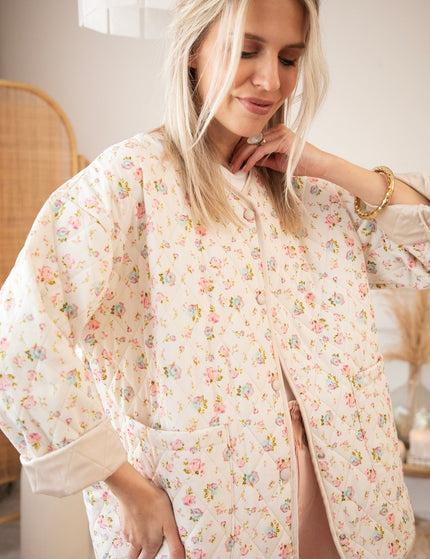 Blooming Quilt Beige/Pink - Jacket - ellemilla