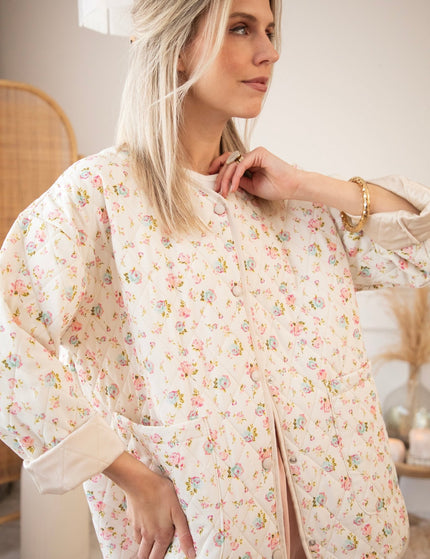 Blooming Quilt Beige/Pink - Jacket - ellemilla