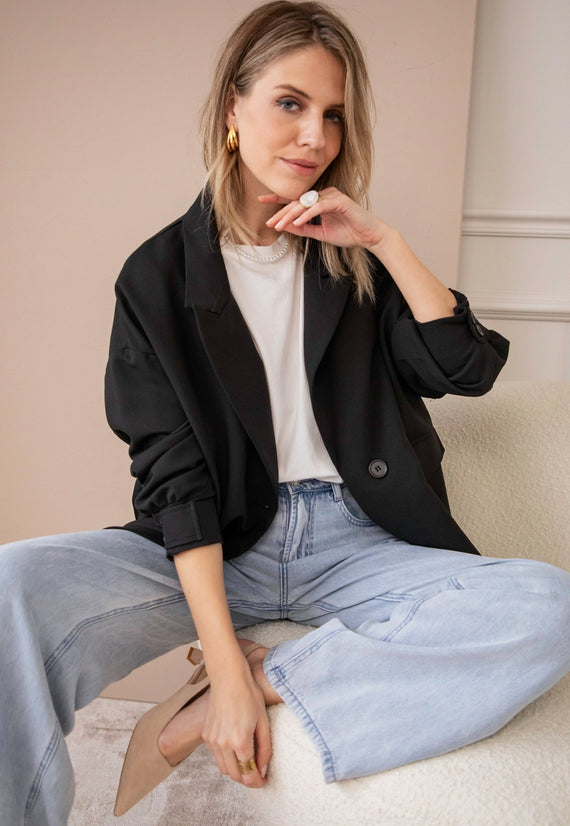 Bomber Blazer Black - Jacket - ellemilla