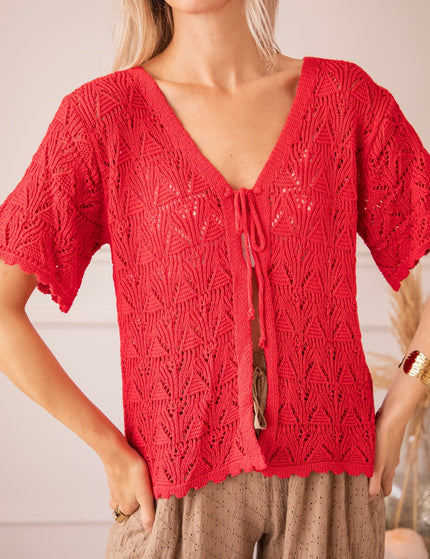 Bonny Bolero Red - Vest - ellemilla