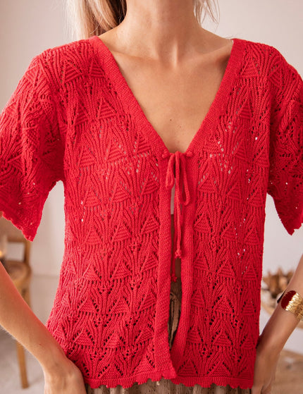 Bonny Bolero Red - Vest - ellemilla