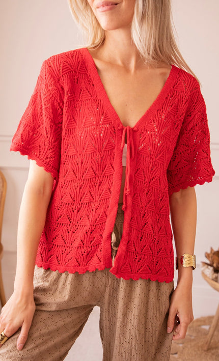 Bonny Bolero Red - Vest - ellemilla