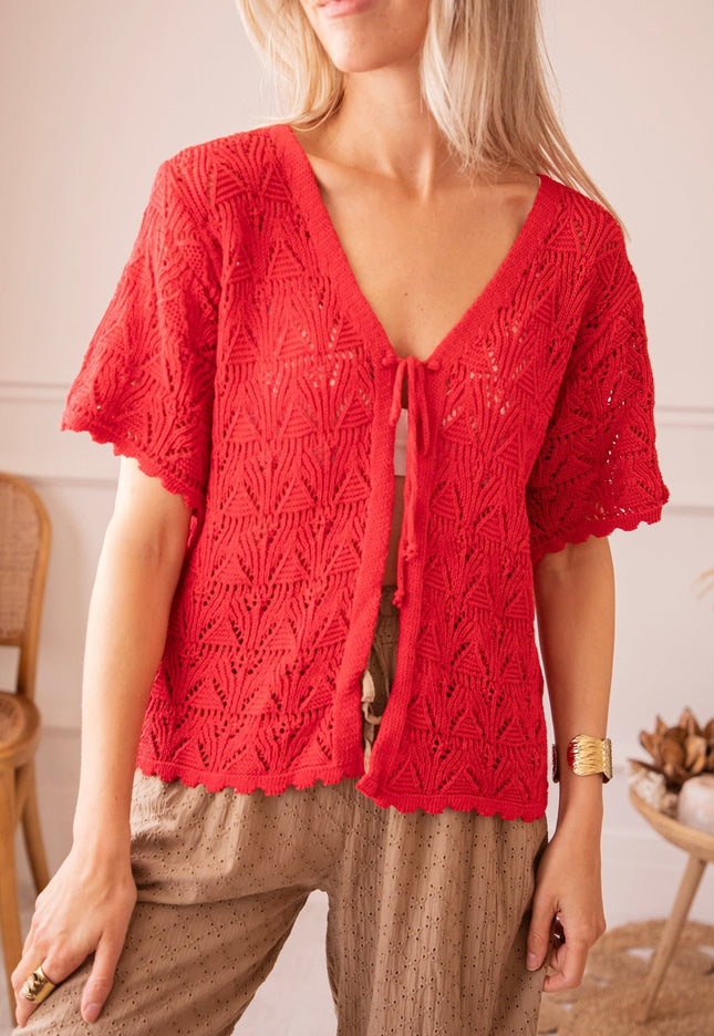 Bonny Bolero Red - Vest - ellemilla