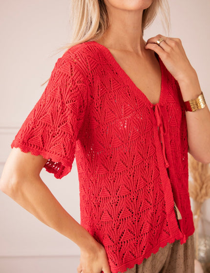 Bonny Bolero Red - Vest - ellemilla