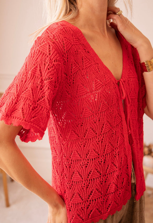 Bonny Bolero Red - Vest - ellemilla