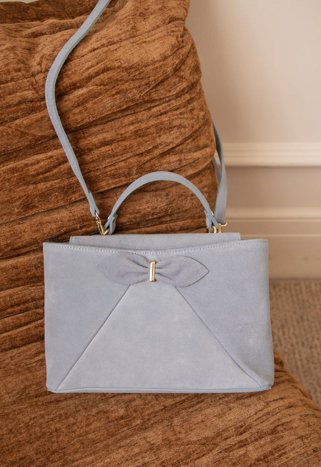 Bow Belle Dusty Blue - Handtas - ellemilla