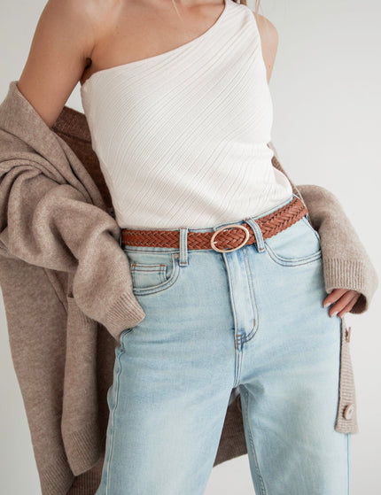 Braid Belt Camel - Riem - ellemilla
