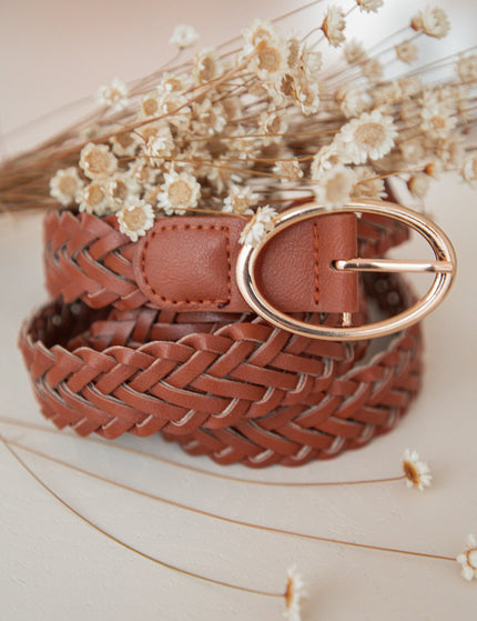 Braid Belt Camel - Riem - ellemilla