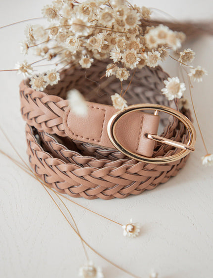 Braid Belt Light Camel - Riem - ellemilla