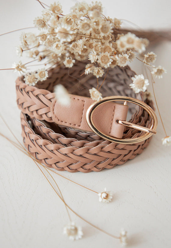 Braid Belt Light Camel - Riem - ellemilla