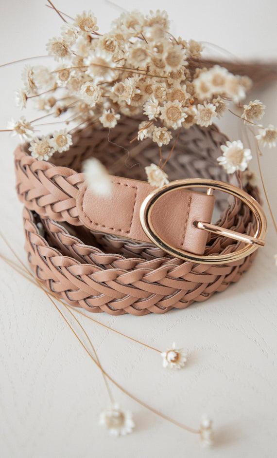 Braid Belt Light Camel - Riem - ellemilla