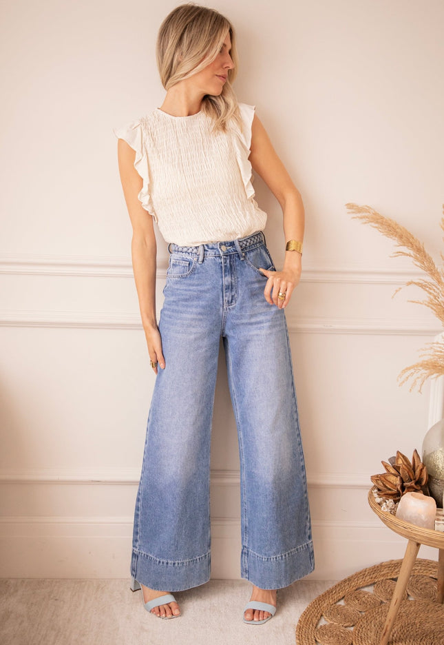 Braid Wide Blue - Jeans - ellemilla