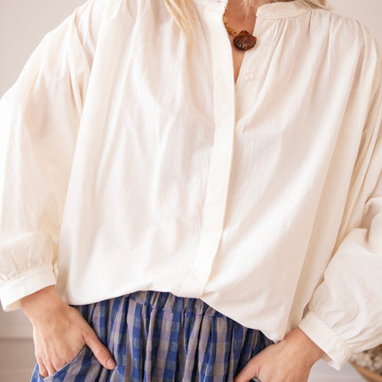 Breezy Base Beige - Blouse - ellemilla