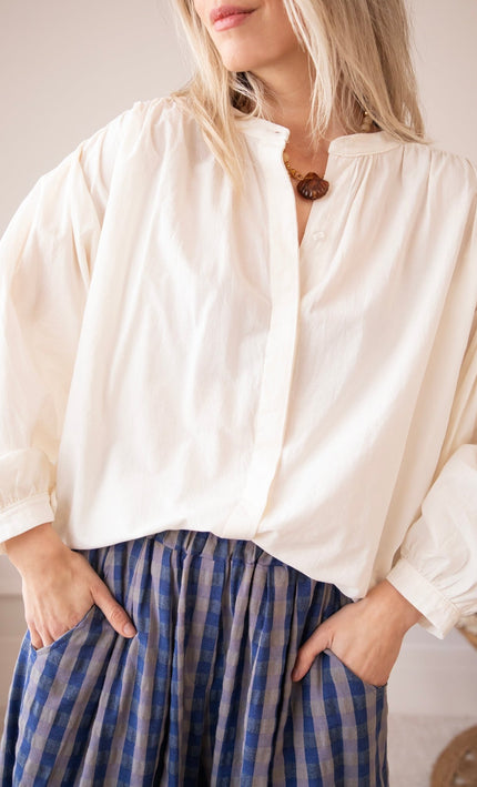 Breezy Base Beige - Blouse - ellemilla