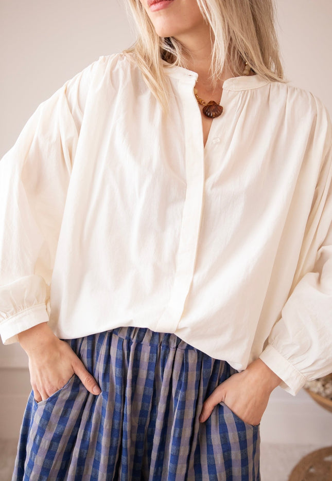 Breezy Base Beige - Blouse - ellemilla