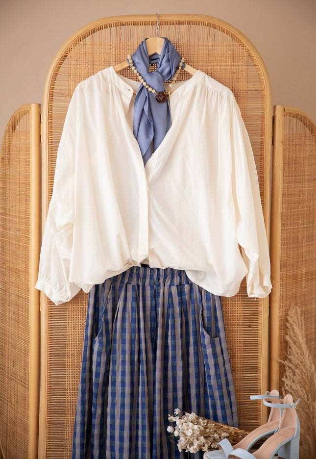Breezy Base Beige - Blouse - ellemilla