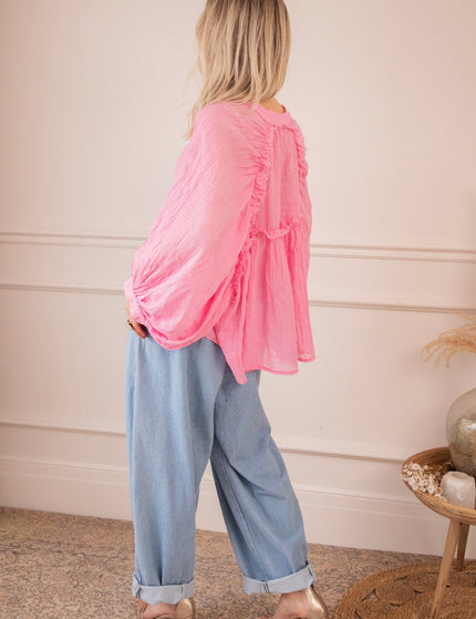 Breezy Moments Sweet Pink - Blouse - ellemilla