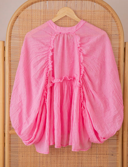 Breezy Moments Sweet Pink - Blouse - ellemilla