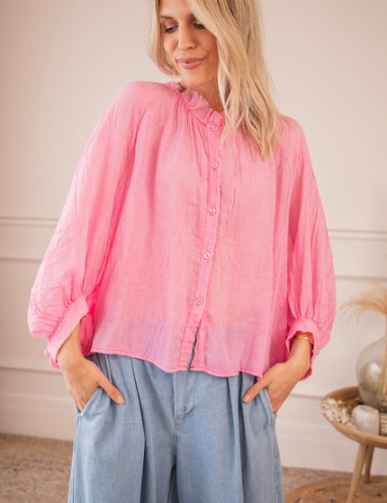 Breezy Moments Sweet Pink - Blouse - ellemilla