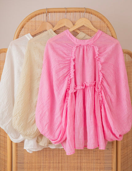 Breezy Moments Sweet Pink - Blouse - ellemilla