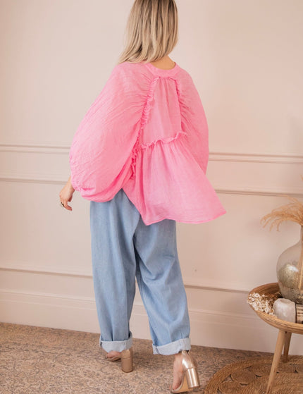 Breezy Moments Sweet Pink - Blouse - ellemilla