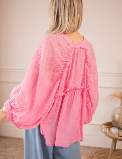 Breezy Moments Sweet Pink - Blouse - ellemilla