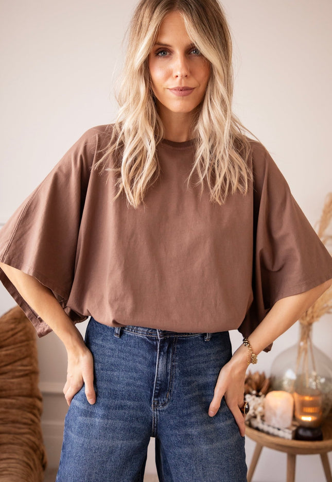 Butterfly Base Brown - T-Shirt - ellemilla