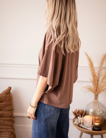Butterfly Base Brown - T-Shirt - ellemilla