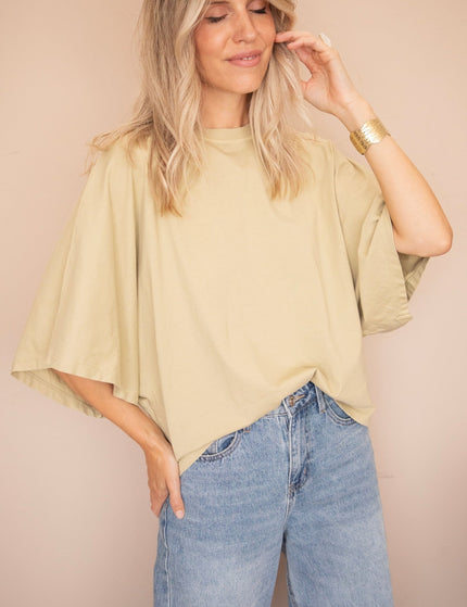 Butterfly Base Dusty Green - T-Shirt - ellemilla